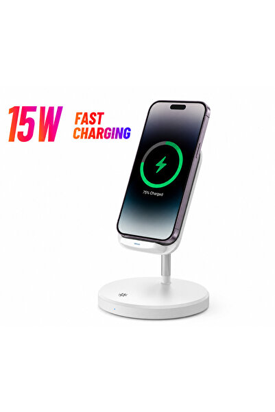 Taimi شاحن لاسلكي 2 في 1 من بيلكن مع تقنية MagSafe، حامل شحن سريع 15 واط للآي...
