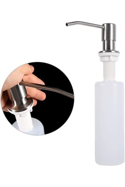 Morvena Picks Dozator de săpun/loțiune din oțel inoxidabil de 300 ml - cu pompă