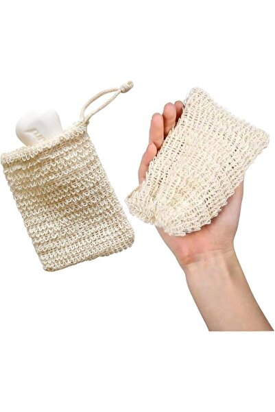 Morvena Picks Două pungi de săpun din sisal, din fire de săpun, robuste și du...