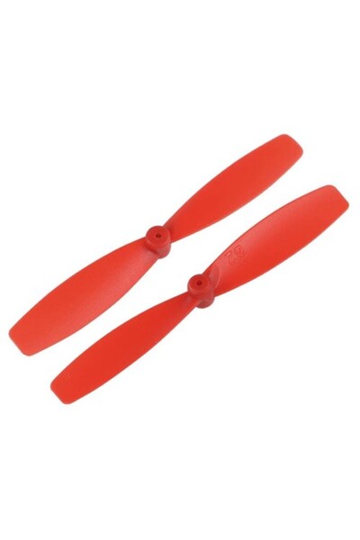 Devremarkt 1 Çift Kırmızı 55mm CW CCW Pervane Seti 1mm Delik 8520 Coreless Mo...