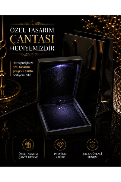 by hakan şahin black design Işıklı Kolyelik Takı Kutusu Premium Kolye Sunum K...