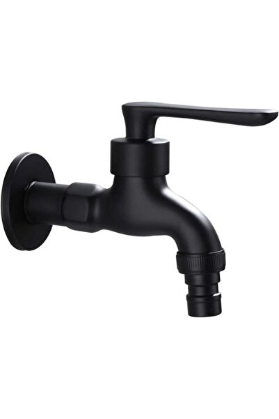 Morvena Picks Mașină de spălat neagră ergonomică și robinet de lavoar montat ...