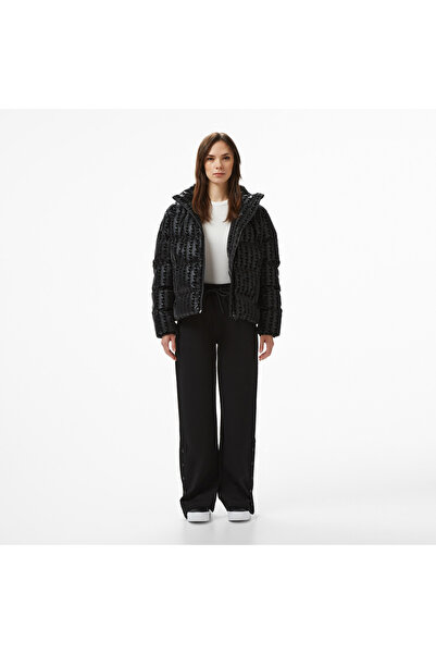 Lacoste Kadın Straight Fit Siyah Eşofman Altı