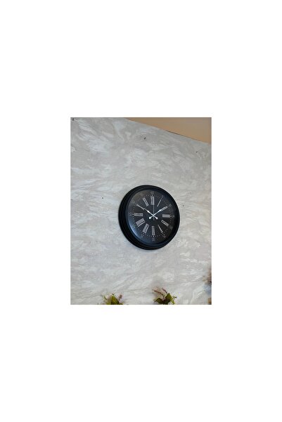 Vivense BLACK NOBLE METAL MODERN DUVAR SAATİ 40 CM