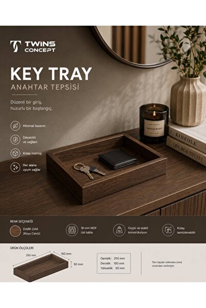 Twins Concept ANAHTARLIK DÜZENLEYİCİ TEPSİ