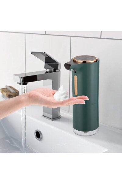 Morvena Picks Dozator de săpun cu senzor infraroșu reîncărcabil, 250 ml, Verde