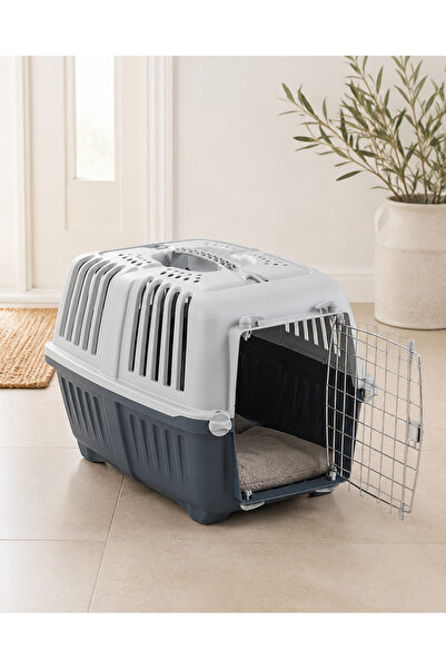 Mps Blue cat and dog transport cage, size 2, 55 x 36 x 36 cm, max. 15 kg