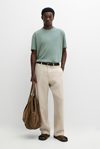 Massimo Dutti %100 pamuklu kısa kollu t-shirt