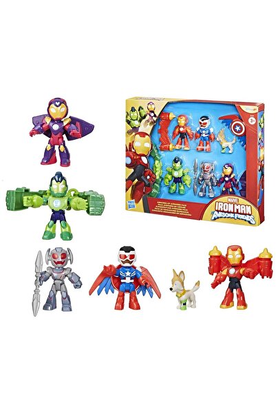 Marvel G1255 IRON MAN AND HIS AWESOME FRIENDS ARMORED UP AVANGERS PACK