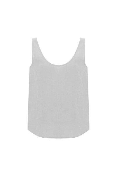 Beauty Omelette White Linen U-Neck Undershirt