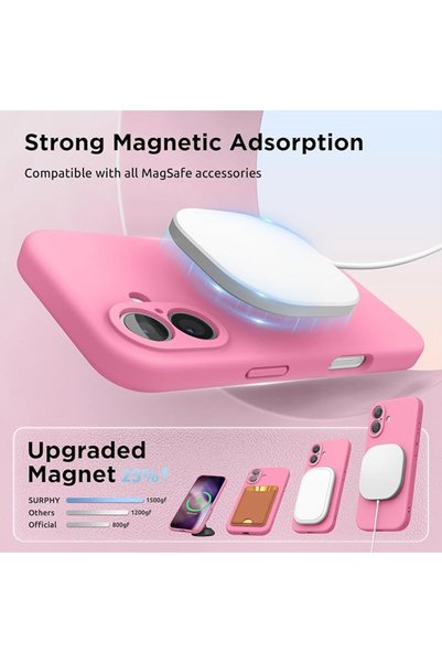 SURPHY for iPhone Air Case 6.5 Inch With Rotable Magnetic Ring Stand Compatible with MagSafe, Slim C