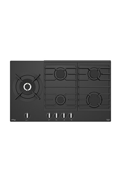 TAO9001BG Ankastre Gazlı Ocak 90 Cm Siyah Cam