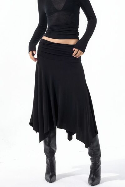 Hiccup Busem High Waist Drape Detailed Maxi Skirt