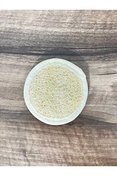 ZARİF ÖZ Dogal Kabak Lifi Yüz Peeling Kese, Peeling Kesesi, 8×8 cm