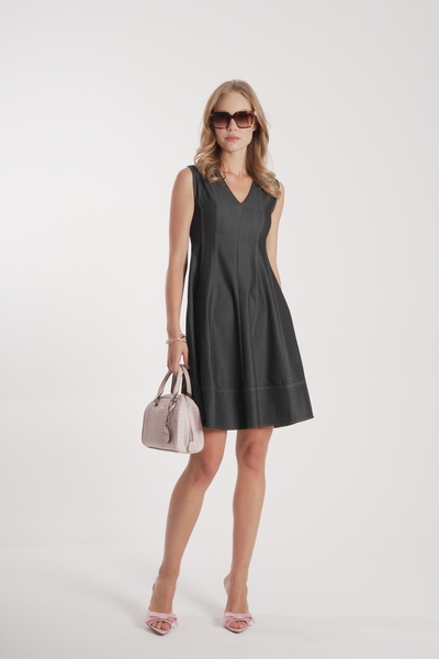 COLORDS Women's Flared Denim Dress