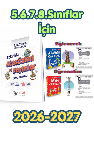 Limit Yayınları Limit 5.6.7.8Sınıflar İçin Etkinlikli Atasözleri ve Deyimler ...