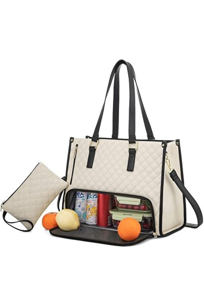TERRIFI Large Tote Lunch Bag for Women 15.6 Inch Laptop Bag Large Capacity Ha...
