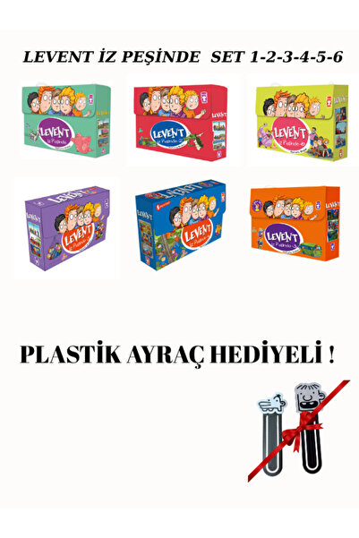 Timaş Çocuk Plastik Ayraç Hediyeli Levent İz Peşinde 1-2-3-4-5-6