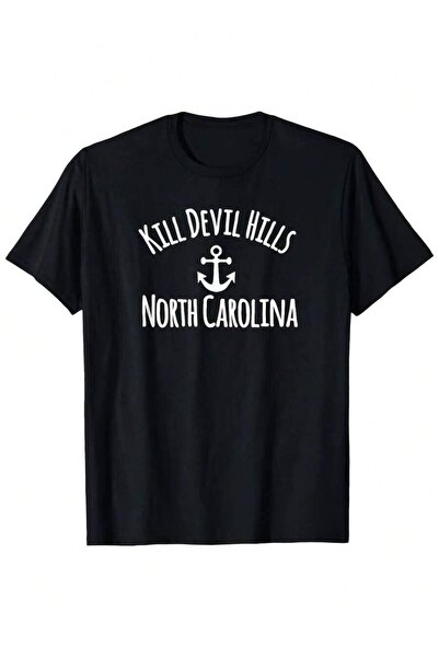Generic تي شيرت رجالي من Kill Devil Hills North Carolina Anchor Graphic T Shirt