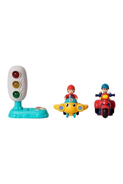 LEARNING FUN Trafik Lambalı Motosiklet ve Uçak Oyuncak Oyun Seti