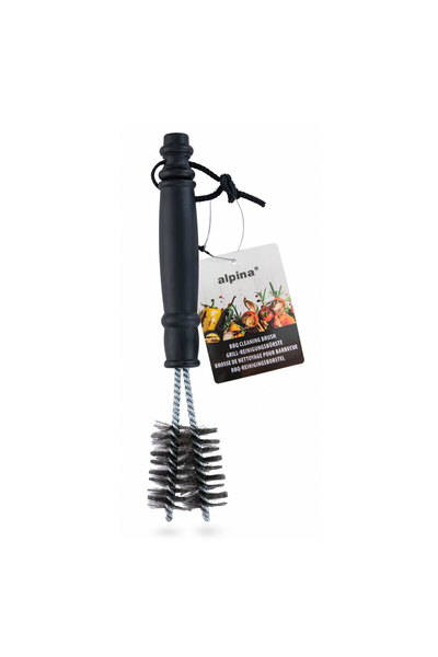 Alista Home Διπλή βούρτσα για καθαρισμό ψησταριάς BBQ, πλαστική λαβή, 25 x 5 ...