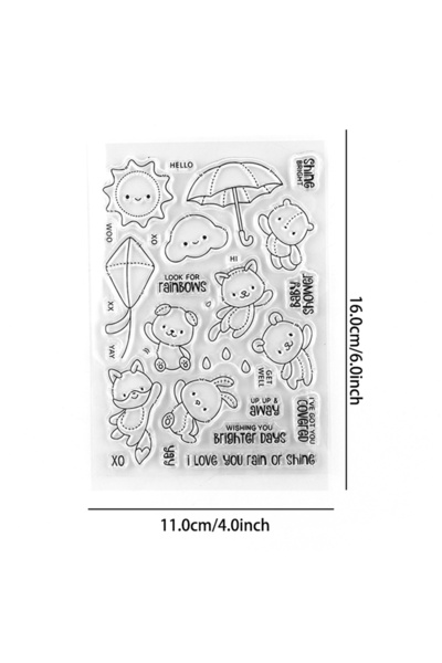 choice2 WW0742A1 Rain Or Shine Stamp and Cutting Dies Treat Yourself Clear St...
