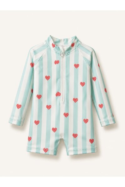 My Kids Wear Children's Long Sleeve Zippered Swimsuit - Comfortable and Conve...