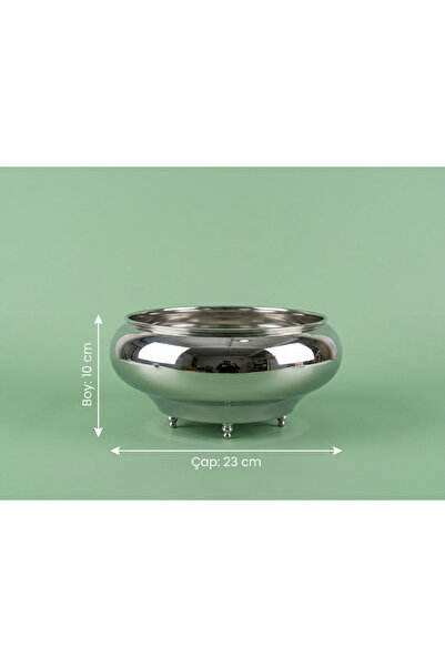 Generic Brand Vazo Dekor Silver Coated Metal Vase Ufo Flower Pot Gondola Deco...
