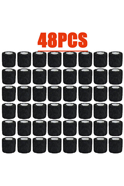 Choice28 5cmX4.6m 48 Pcs 3/15/30/48Pcs Black Sport Self Adhesive Elastic Band...