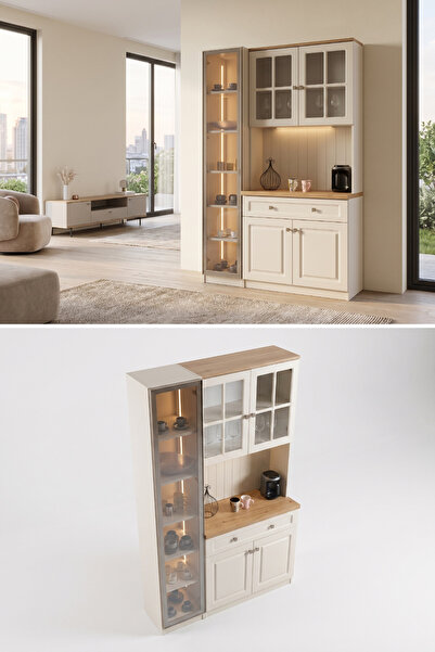 Vistaso Concept Mestan Kahve Köşesi & Konsol & Vitrin