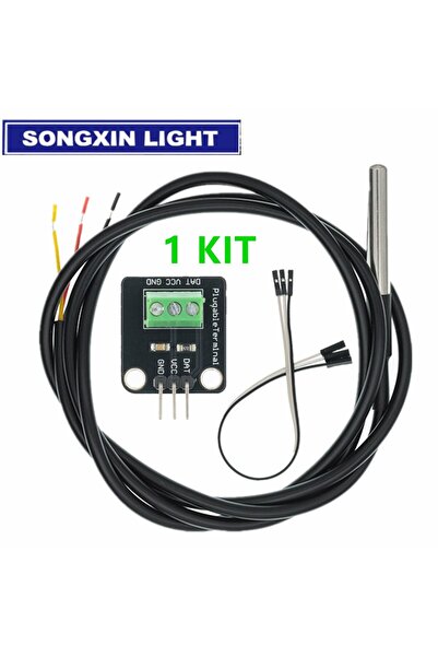 Choice 1M DS18B20 Adapter DS18B20 Temperature Sensor Module Kit Waterproof 10...