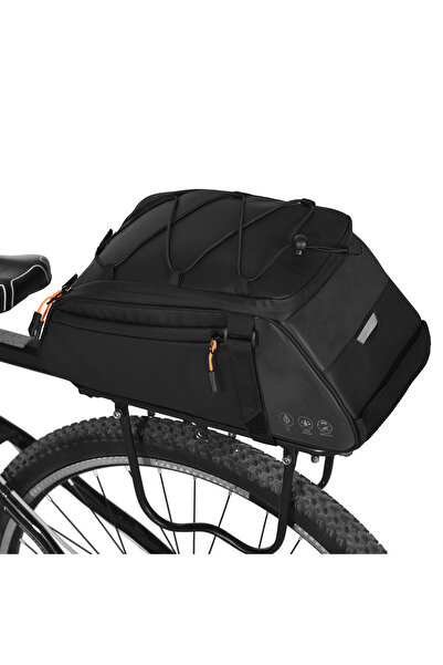 Choice Black 3-in-1 Bicycle Bag Reflective Bike Saddle Bag Waterproof Bike Re...
