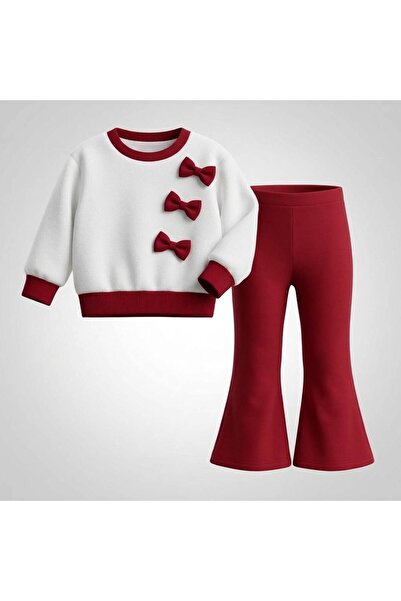 Entel Girls' Set with Bow Detail and Tights