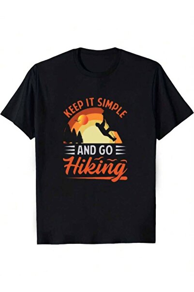 21JNRY Mens TShirt Adventure With Keep It Easy Go Text AllSeason Casual Hikin...