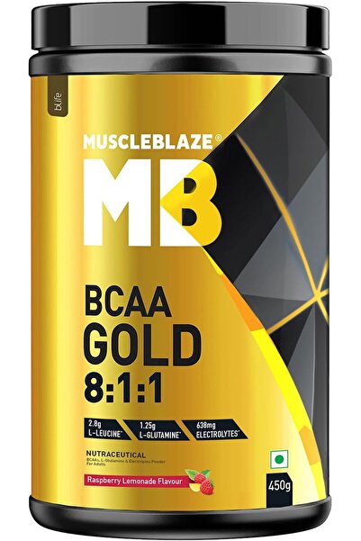 MuscleBlaze BCAA Gold 8:1:1-450 g (Raspberry Lemonade)