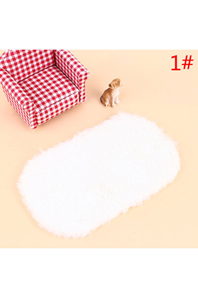 Choice A Dollhouse Miniature Plush Rug Carpet Mat Dolls House Living Room Fur...