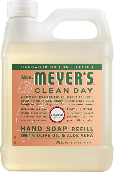 MRS. MEYER'S CLEAN DAY عبوة إعادة تعبئة صابون اليدين، مصنوعة من الزيوت العطري...