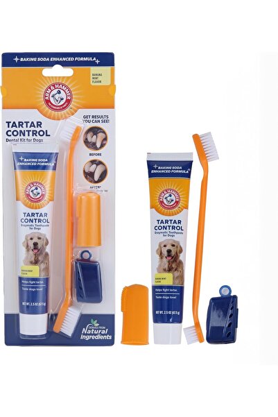 Arm&Hammer طقم العناية بأسنان الكلاب والتحكم في الجير من آرم آند هامر - مجموع...