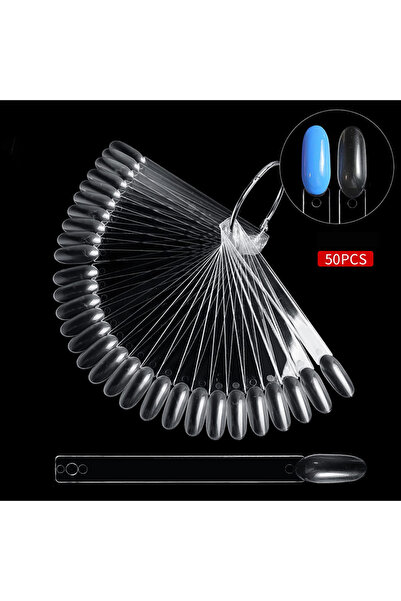 Choice3 07 100pcs/Bag Nail Polish Color Card Nail Display Ring Shape Can Be P...
