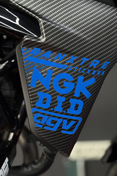 Banxtre 4-Pack Vinyl Cut Sponsor Sticker for Motorcycle and Helmet (Ngk-Agv-Did)