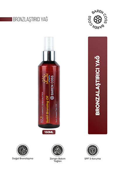 Baren Coss Soléil Bronzing Oil SPF 5 | Bronzlaştırıcı Yağ