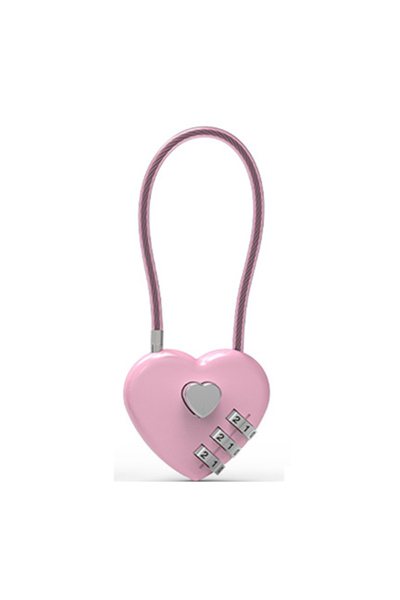 Choice Pink Love Lock Wedding Lock Heart Love Combination Lock School Bag Bac...