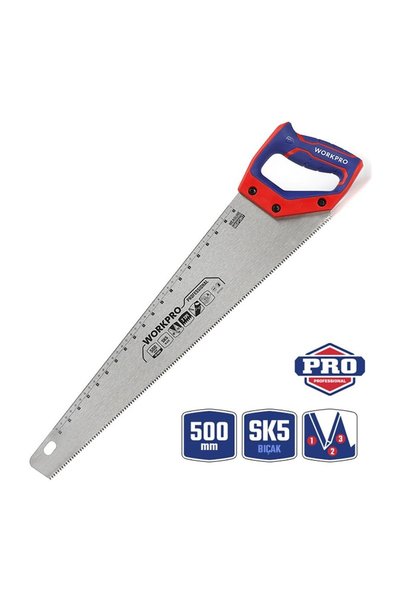 Workpro WP215007 500MM Sk5 7 Tpı Ağır Hizmet Tipi El Testeresi