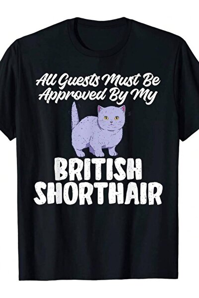21JNRY Cat T-Shirt Men & Women - Retro Suitable For All Guest With British Sh...