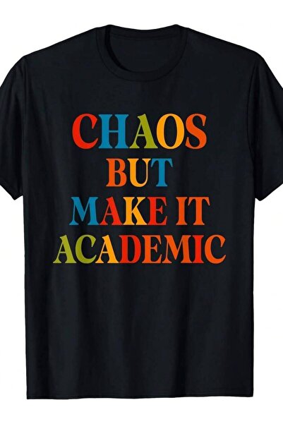 Generic تي شيرت بطبعة 'Teacher Chaos But Make It'