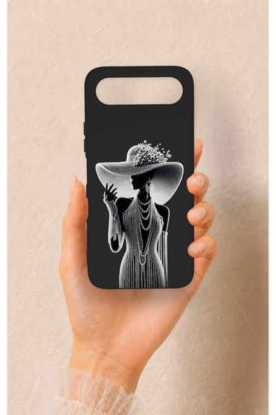 Vip Case Tecno Spark 50 5G Uyumlu Lady Desenli Silikon Kılıf