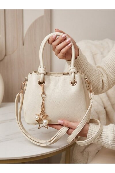 Generic Brand Hand and Shoulder Bag with Charm Accessories