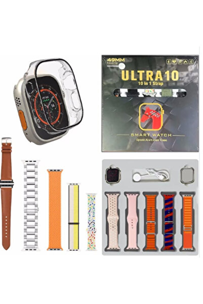 techronix Ultra-10 49mm Bluetooth Akıllı Saat, Kordonlu Kılıflı özel set