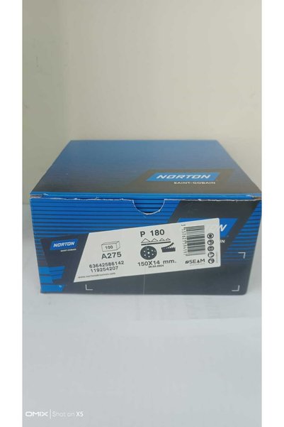 Norton ZIMPARA A275 Pro 150mm 7 Delik Disk P 180 KUM / 100 Adet