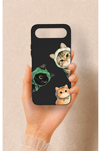 Vip Case Tecno Spark 50 5G Uyumlu Kedi Ekibi Desenli Silikon Kılıf